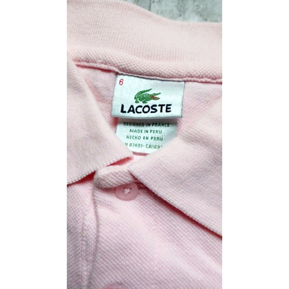 Lacoste Men's Flamingo Pink Short-Sleeve Pique Polo Shirt - Picture 11 of 15